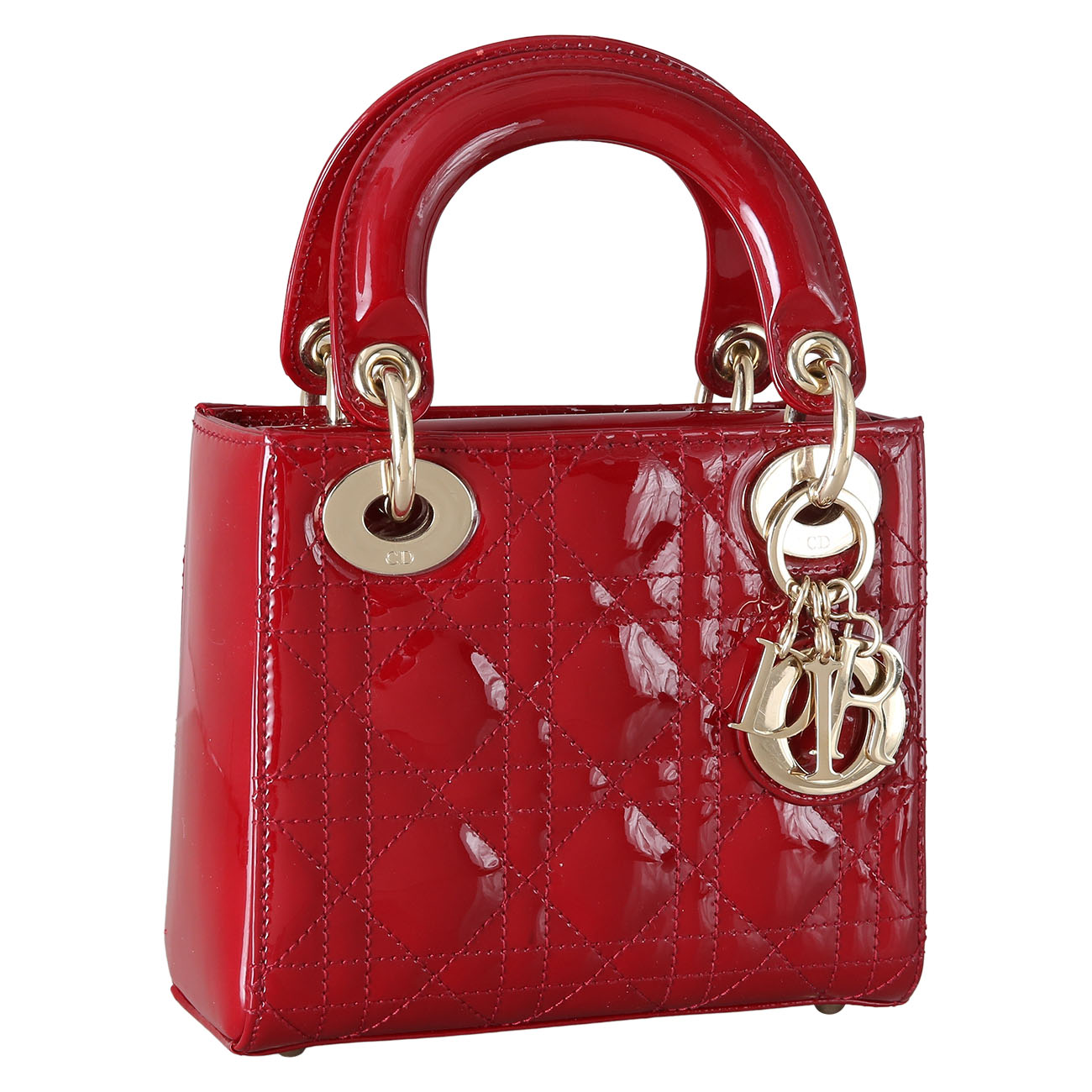 CHRISTIAN DIOR(USED)크리스찬디올 레이디디올 페이던트 미니백
